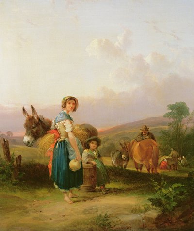 Gypsies, 1855 by William Shayer